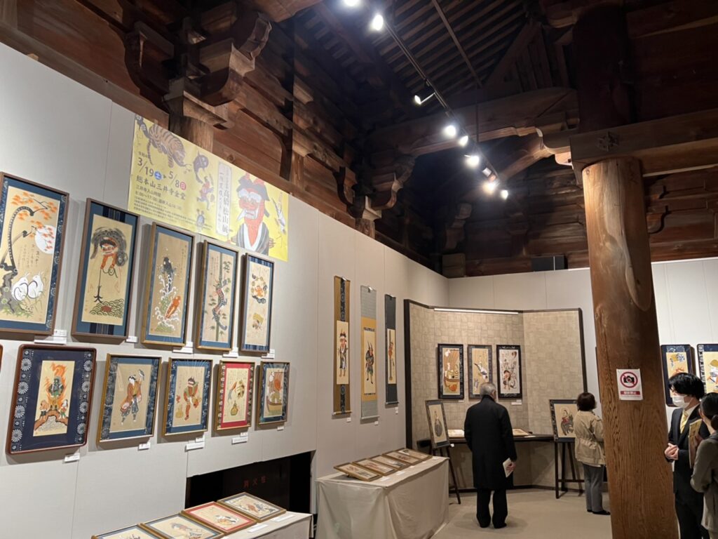 秘書散歩「五代目大津絵師 高橋松山展」＠総本山三井寺 | 国民民主党滋賀県総支部連合会（滋賀県連）